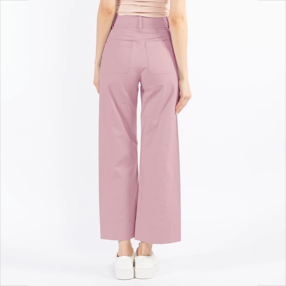 NWT The Script | Rose Chiara High Waist Wide Leg Crop Pants 0